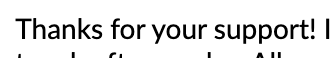 User feedback about the plugin