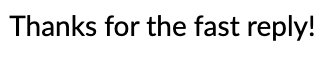 User feedback about the plugin