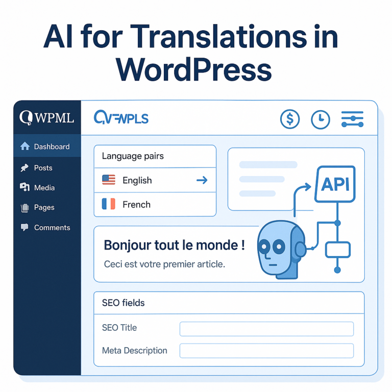 AI for Translations: How to Use AI Translation Inside WPML for Faster, Cheaper Multilingual Content